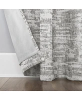 Parrish Distressed Grid Thermal Extreme 100% Blackout Grommet Curtain Panel