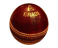 Amber Fight Gear Premium Super County Cricket Leather Ball Durable Handmade Alum-Tanned Leather Natural Cork Core 6/7 Layers Wool 5 Ply Stitching 4-Pi
