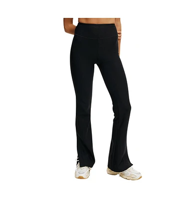 Cotton On Women's Active Fleece Lined Split Leg Flare