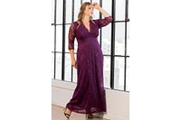 Kiyonna Plus Maria Lace Evening Gown