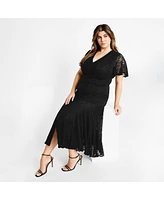 City Chic Plus Christa Lace Dress