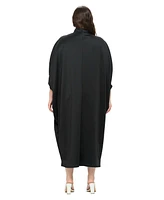 L I V D Plus Potter Cape Kaftan Midi Dress