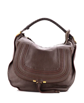 Pre-Owned Chloe Large Marcie Hobo Leather