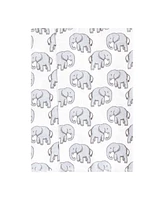 Hudson Baby Boys and Girls Cotton Poly Flannel Burp Cloths 8-Pack, Neutral Safari, One Size