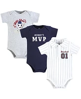 Hudson Baby Boys Cotton Bodysuits Dude