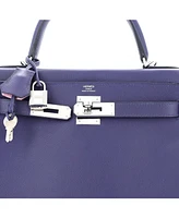 Pre-Owned Hermes Kelly 28 Handbag Verso Evercolor with Palladium Hardware
