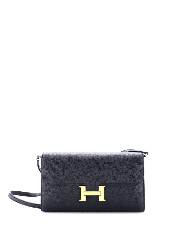 Pre-Owned Hermes Constance To Go Wallet Epsom