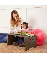 ECR4Kids Bentwood Lap Desk with Handles, Grey Wash