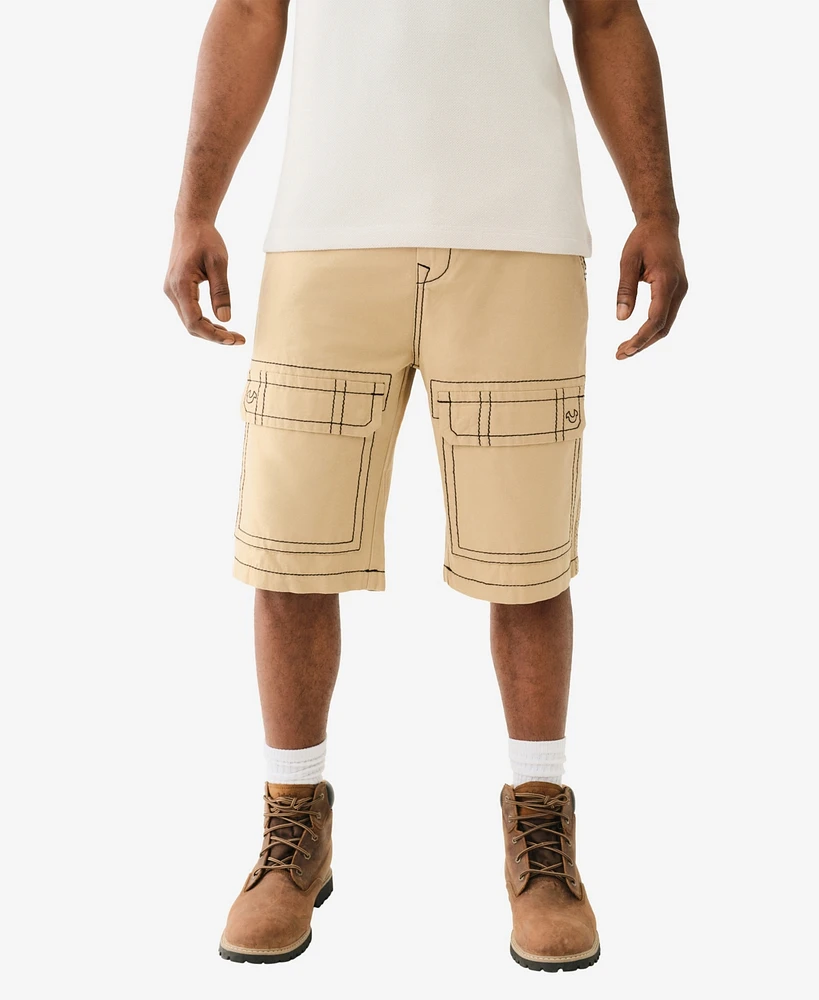 True Religion Men's Vinny Big T Cargo Shorts