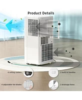 Zafro 10,000 Btu Portable Air Conditioners, with Remote Control, 3 Modes Portable Ac, 2 Wind Speed, Led Display