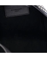 Pre-Owned Givenchy Mini Bond Shopper Tote Logo Jacquard Canvas