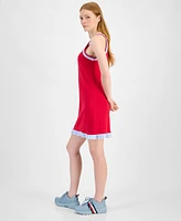 Tommy Hilfiger Women's Cotton Ruffled-Hem Mini Dress