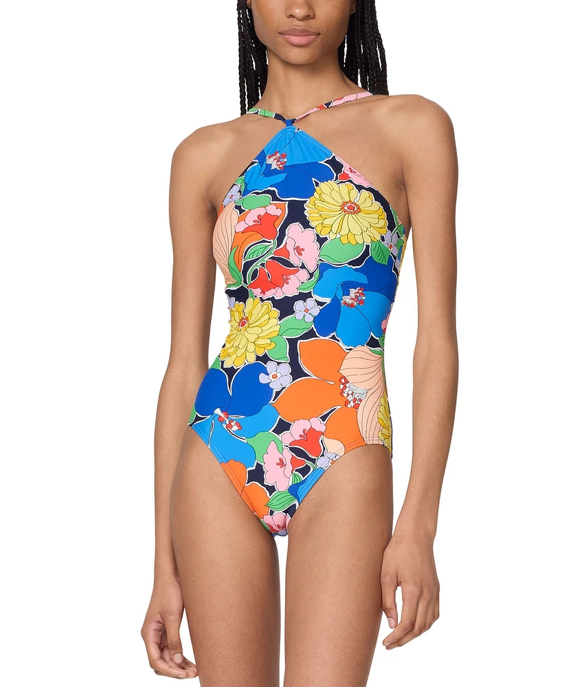 Kate Spade New York Women' High-Neck One-Piece Swimsuit