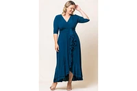 Kiyonna Plus Veronica Ruffled Evening Gown