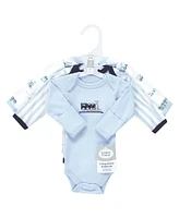 Luvable Friends Baby Boys Preemie Long Sleeve Bodysuits 3pk, Train, Preemie