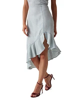 Guess Women's Francisca Asymmetrical Ruffled-Hem Dress