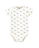 Hudson Baby Boys Cotton Bodysuits, Mallard Polo, Preemie