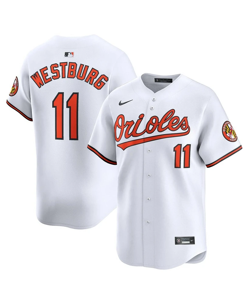 Nike Men's Jordan Westburg White Baltimore Orioles Alternate Limited Player Jersey