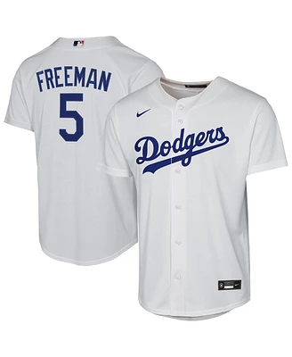 Nike Big Boys and Girls Freddie Freeman White Los Angeles Dodgers Home Replica Player Jersey