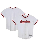 Nike Preschool White Cleveland Guardians Home Blank Replica Jersey