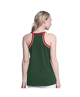 G-iii 4Her by Carl Banks Women's Green Minnesota Wild Curveball Racerback Tank Top