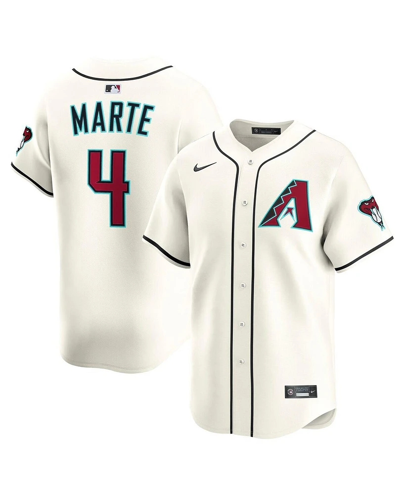Nike Men's Ketel Marte Cream Arizona Diamondbacks Alternate Limited Player Jersey