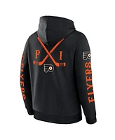 Fanatics Men's Black Philadelphia Flyers Big City Legacy Fleece Pullover Hoodie
