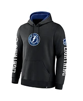 Fanatics Men's Black Tampa Bay Lightning Big City Legacy Fleece Pullover Hoodie