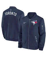 Nike Men's Navy Toronto Blue Jays Authentic Collection Dugout Full-Zip Bomber Jacket