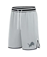 Fanatics Men's Silver Detroit Lions Elements Future Ground Shorts