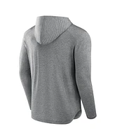 Fanatics Men's Gray Washington Commanders Elements Front Office Power Mono Long Sleeve Hoodie T-Shirt
