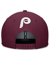 Nike Men's Gray/Burgundy Philadelphia Phillies Pro Performance Snapback Hat