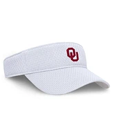 Nike Men's and Women's White Oklahoma Sooners 2025 Dugout Softball Ace Performance Adjustable Visor Hat