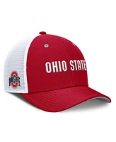 Nike Men's Scarlet Ohio State Buckeyes 2025 Dugout Coaches Rise Performance Trucker Adjustable Hat