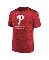 Nike Men's Red Philadelphia Phillies Velocity Performance T-Shirt