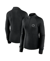 Fanatics Women's Black Boston Celtics Elements Match Raglan Quarter-Zip Top
