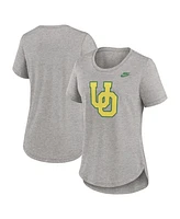 Nike Women's Heather Gray Oregon Ducks Legacy Tri-Blend T-Shirt