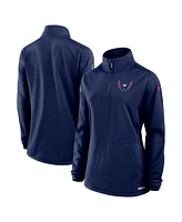 Fanatics Women's Navy Washington Capitals Authentic Pro Rink Lightweight Quarter-Zip Pullover Top