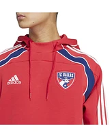 Adidas Men's Red Fc Dallas 2025 Travel Pullover Hoodie