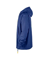 Nike Men's Royal Golden State Warriors Courtside Premium Club Anorak Quarter-Zip Pullover Hoodie