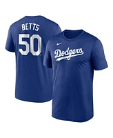 Nike Men's Mookie Betts Royal Los Angeles Dodgers Legend Name Number Performance T-Shirt