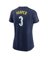 Nike Women's Bryce Harper Navy Philadelphia Phillies 2024 City Connect Fuse Player Name Number T-Shirt