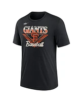 Nike Men's Black San Francisco Giants Rewind Tri-Blend T-Shirt