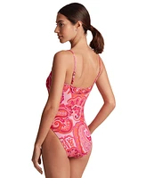 Lauren Ralph Women's Printed One-Piece Swimsuit