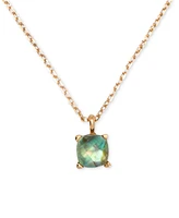 Kate Spade New York Gold-Tone Cubic Zirconia Pendant Necklace, 16" + 3" extender