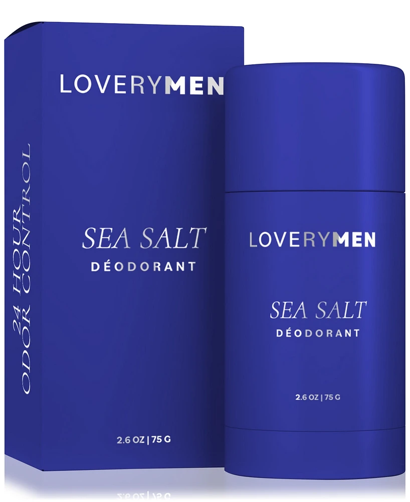 Lovery LoveryMen Sea Salt Deodorant Stick, 2.6 oz.