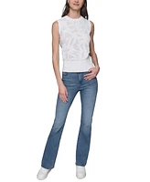 Karl Lagerfeld Paris Women's Bow-Stitch Sleeveless Sweater