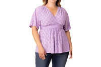 Kiyonna Plus Sunny Day Eyelet Top