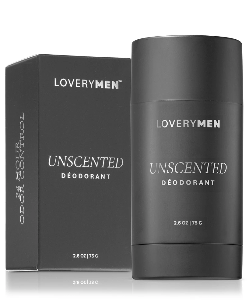 Lovery LoveryMen Unscented Deodorant Stick, 2.6 oz.