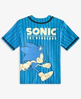 Sonic Little & Big Boys Let's Roll Baseball Jersey Shirt